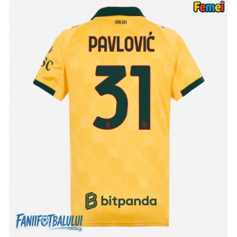 AC Milan Strahinja Pavlovic #31 Tricou Fotbal Replică 2025-26 Femei Treilea
